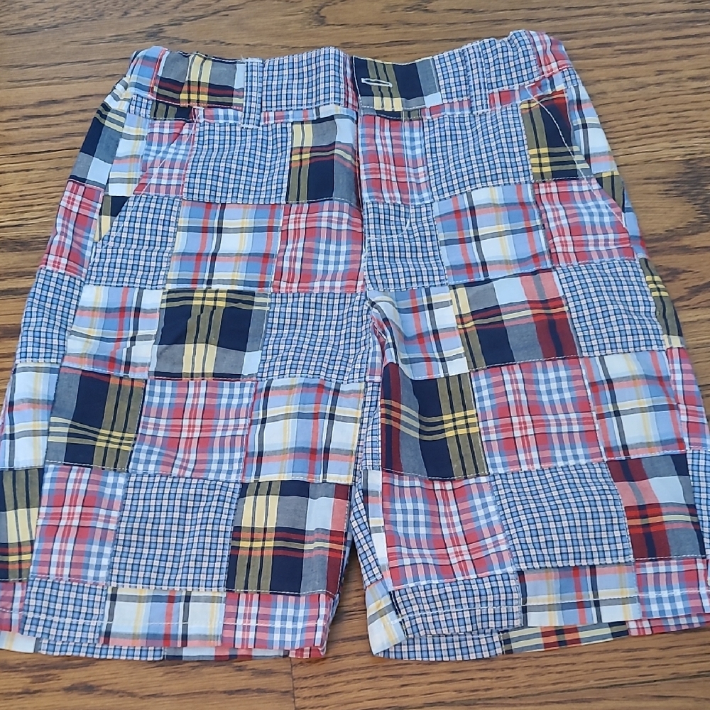 Janie and Jack Multicolor Plaid Shorts